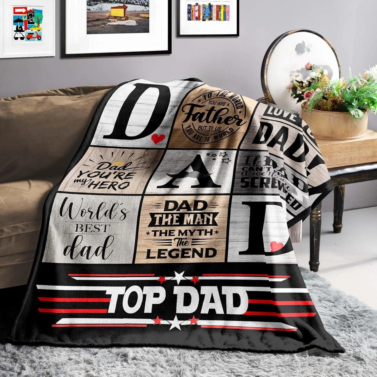 Perfect Gift to Dad Blankets