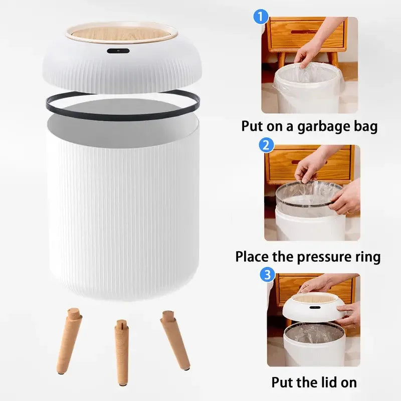 10L Motion Sensor Automatic  Trash Can with Lid