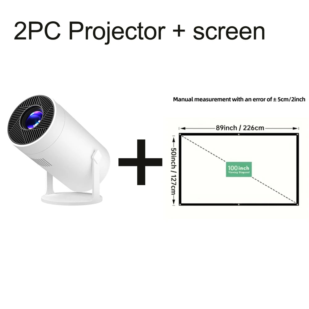 MAOHUTER Projector Z10 Pro 300ANSI 4K Decoding 720P Native Android 13WIFI6 BT5.0 180° Degree Rotation Home Cinema Projector