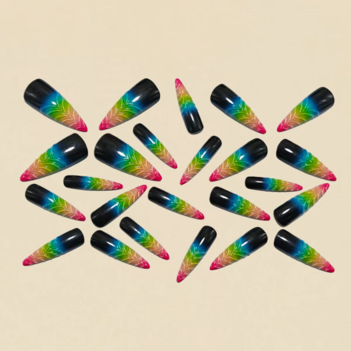 3D Long Press On Nails