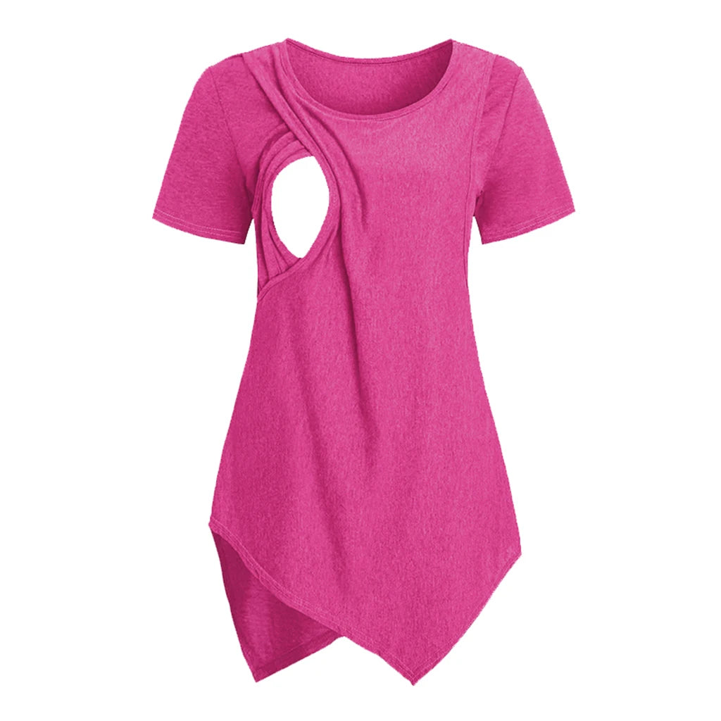 Women Maternity Casual Soft  Nursing Tops