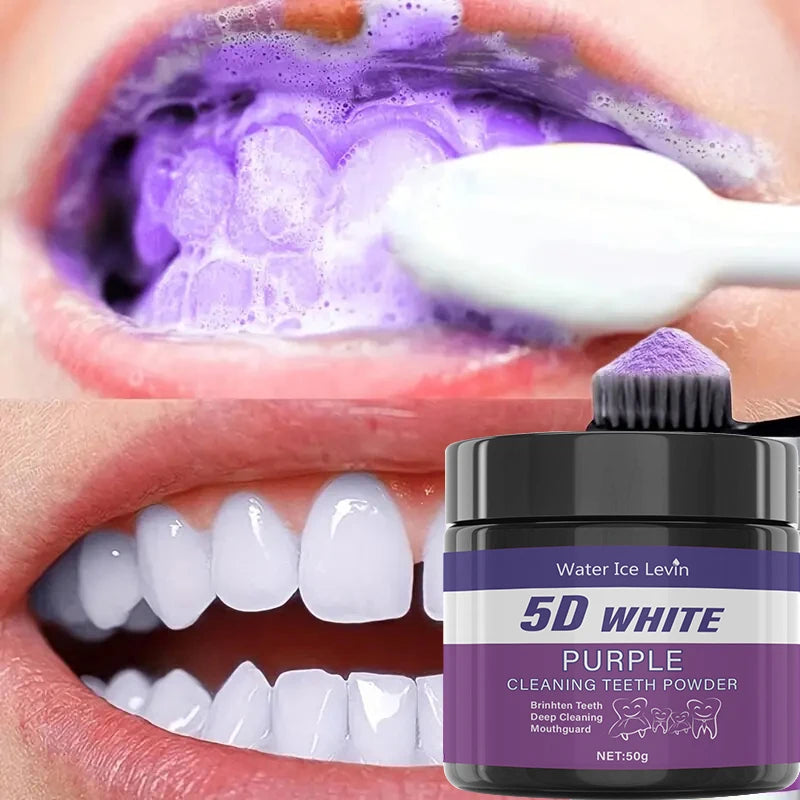 Purple Tooth Cleaning Powder