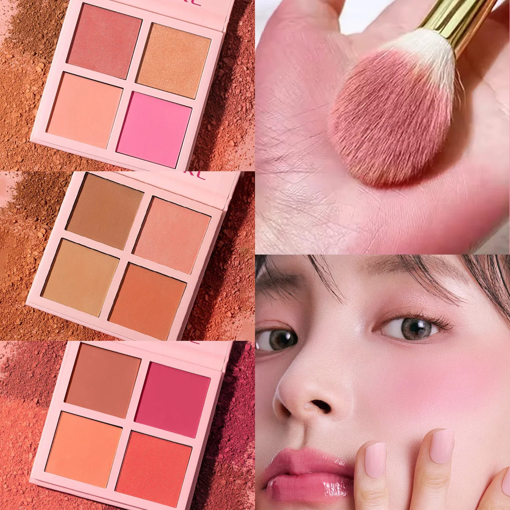 Four Color Matte Powder Blusher