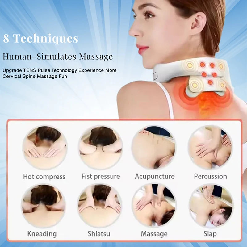 Electric Neck Massager Shoulder Kneading TENS Massager