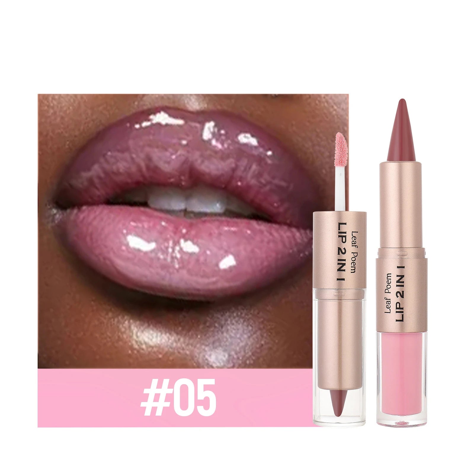 Black Brown Tapered Lip Liner Contour Pencil