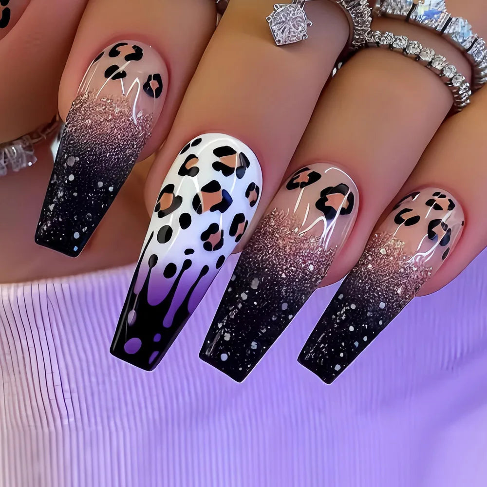 Y2K Colorful Print Press On Nails