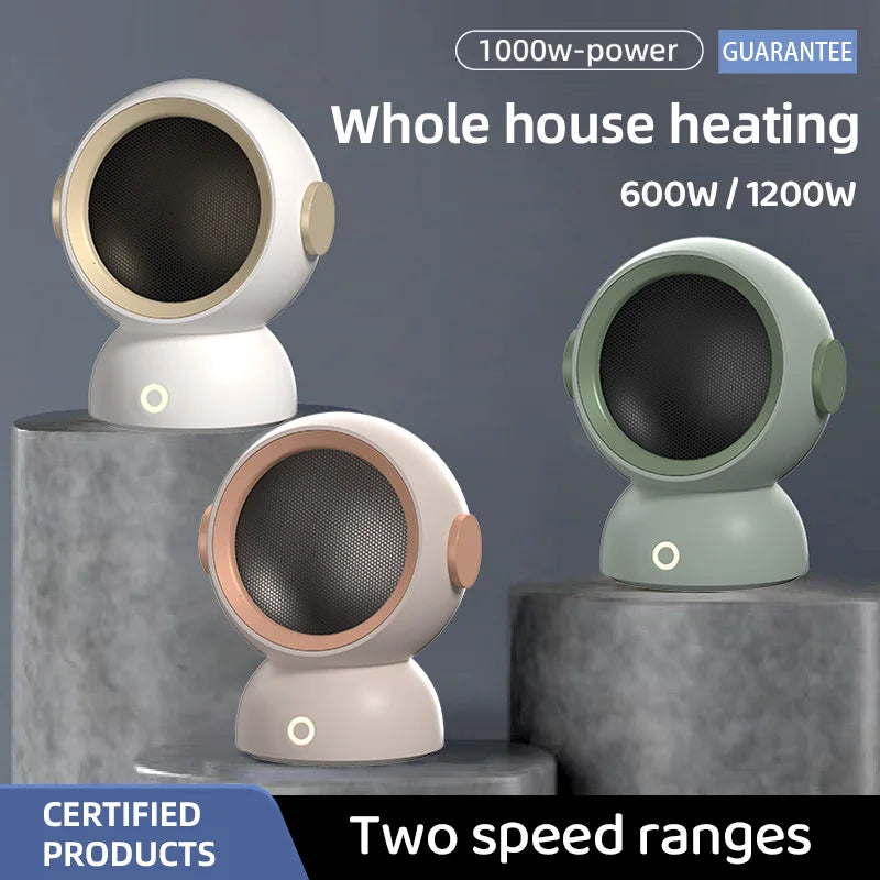 1200W Electric Heater Portable Desktop Fan Heater