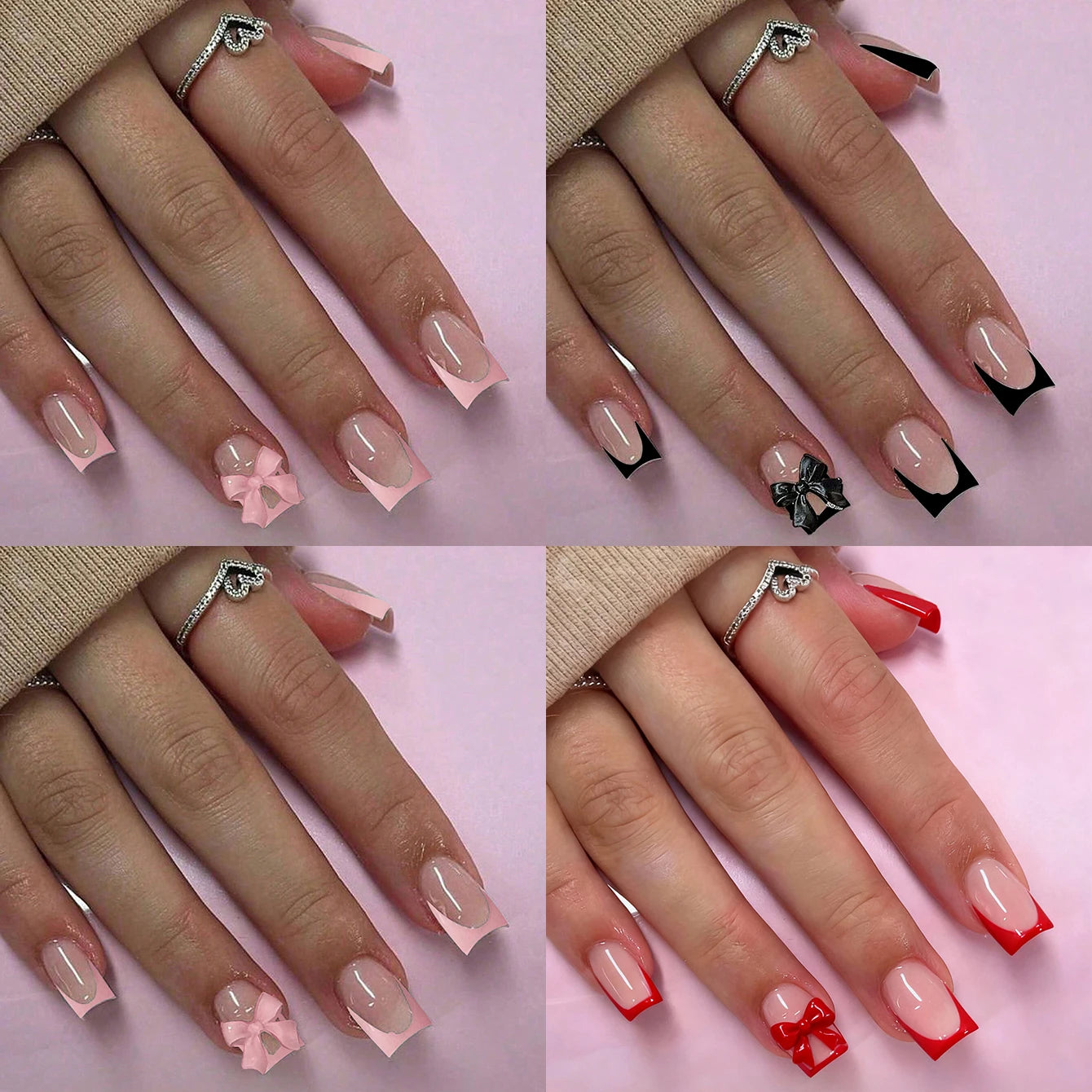 96PCS Medium Coffin Press On Nails