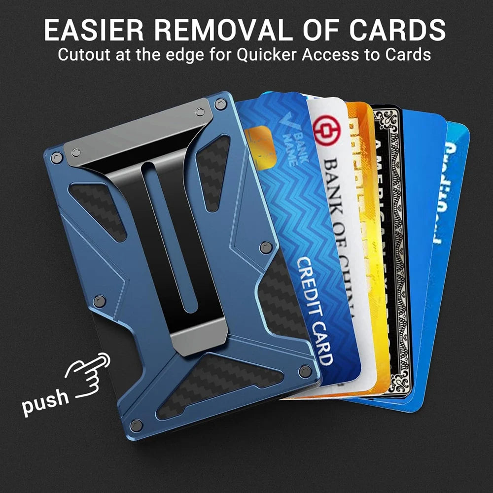 MagSafe-Metal Card Holder with AirTag Holder, RFID Blocking