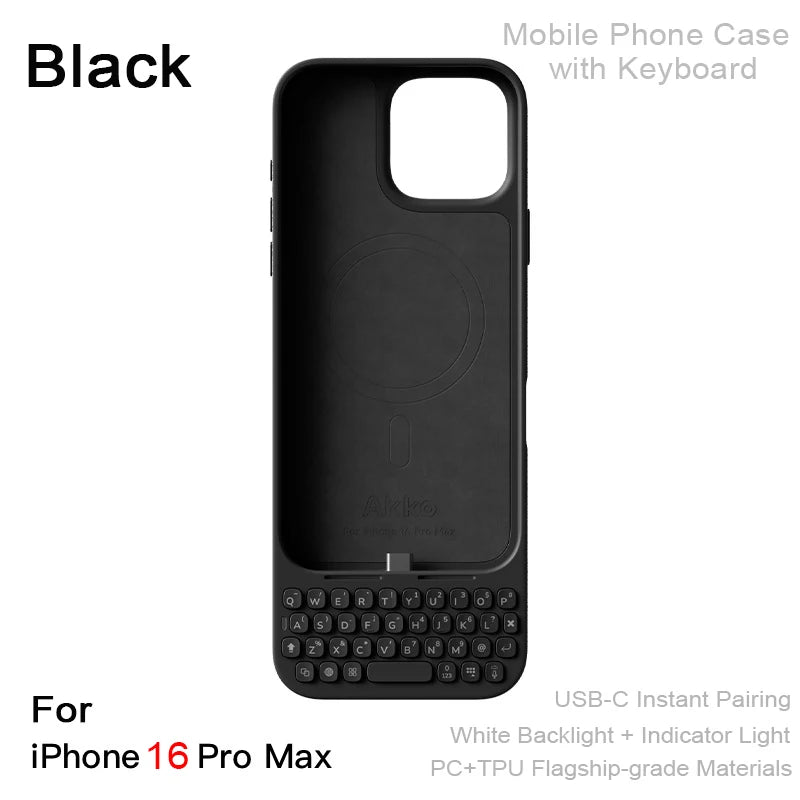 Mobile Phone Case with Keyboard All-in-One Magnetic-Attachment