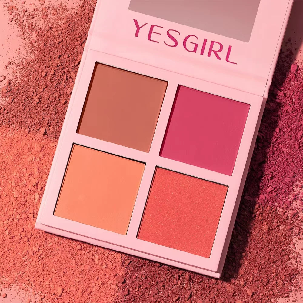 Four Color Matte Powder Blusher