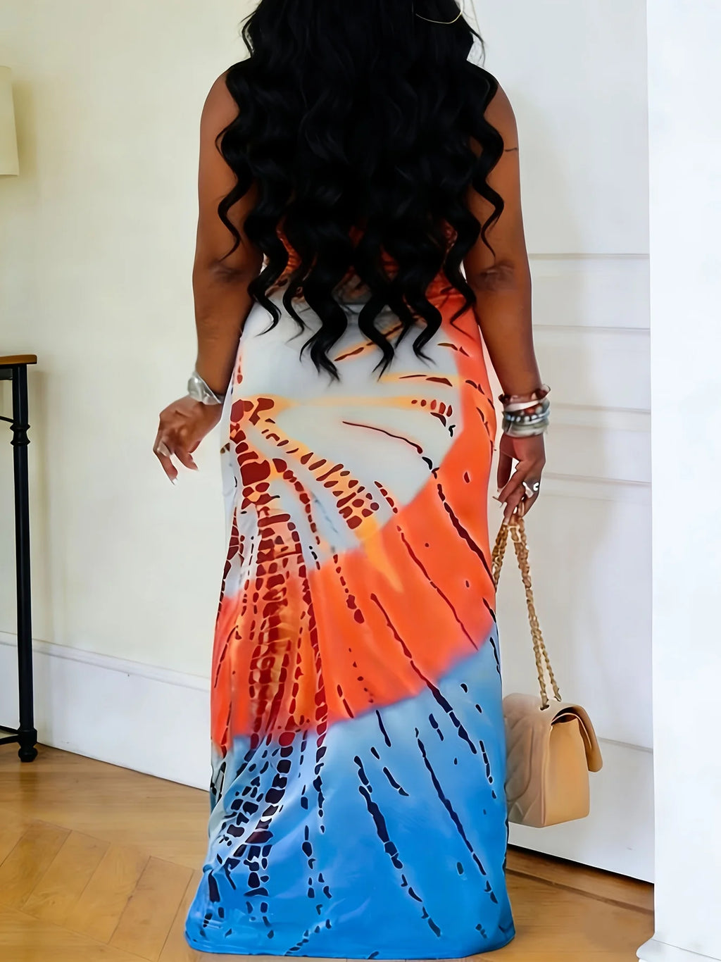 Women's Tie Dye Sleeveless Dress