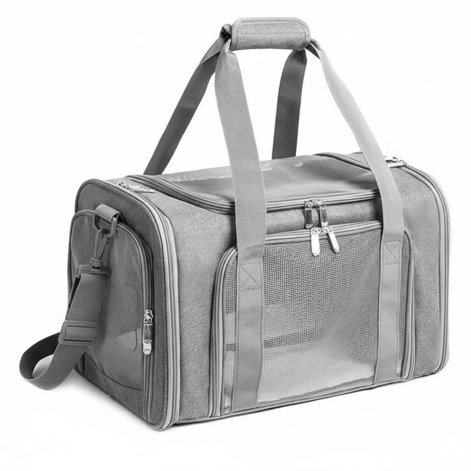Mesh Pet Travel Carrier Foldable Soft Sided Pet Carrier