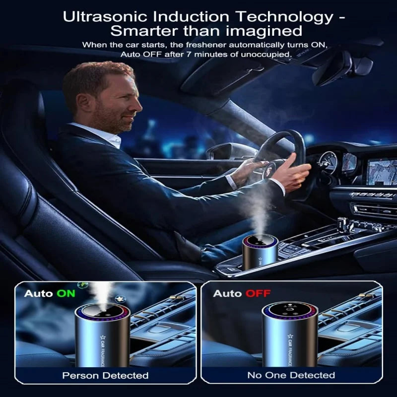 Smart Car Air Freshener with Projector Light