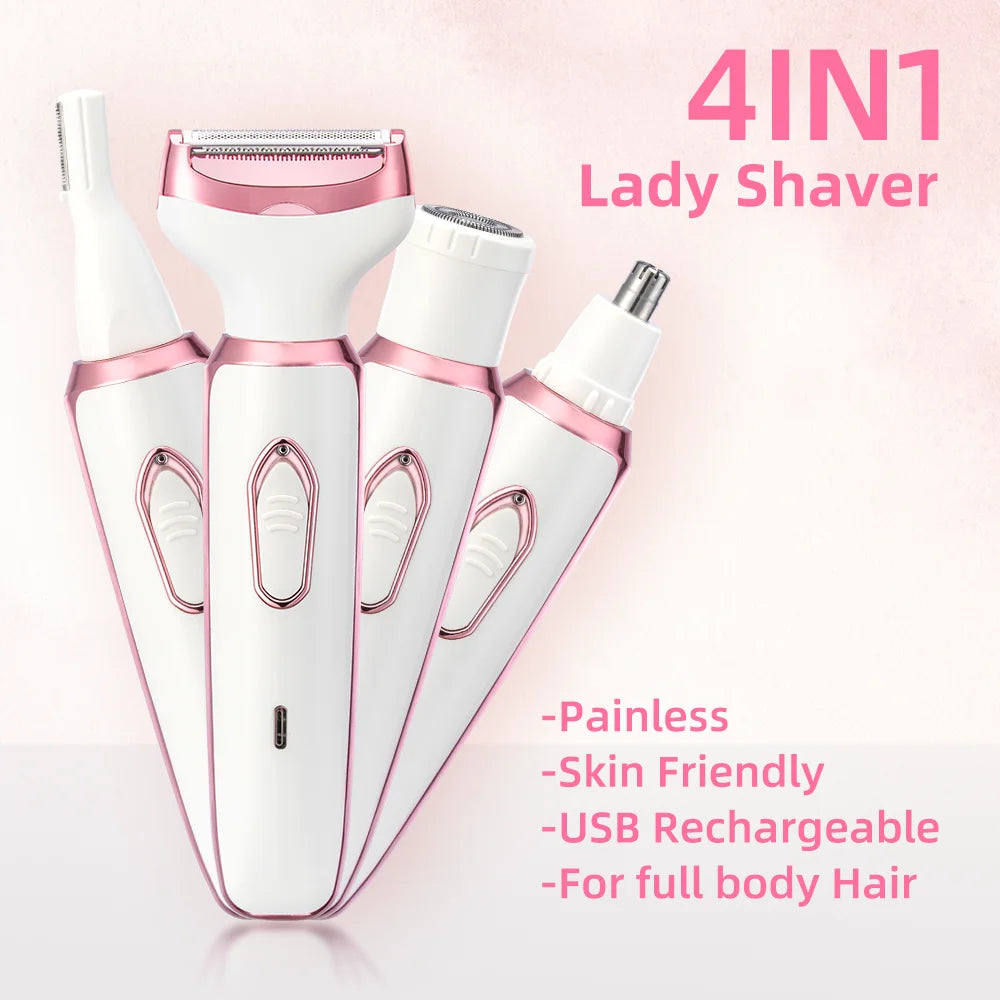 4 In 1 Electric Lady Shaver