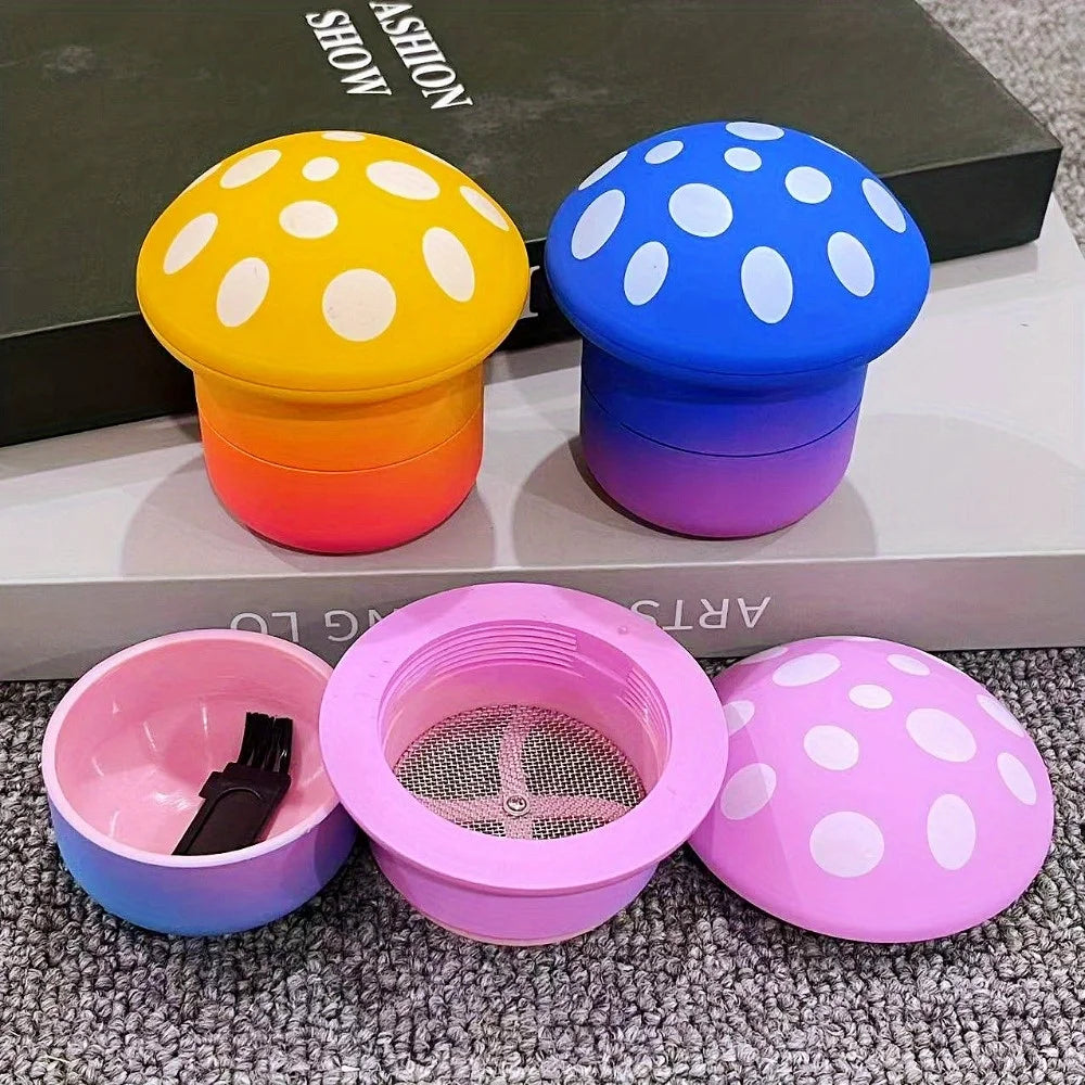 Metal Mushroom Herb Grinder