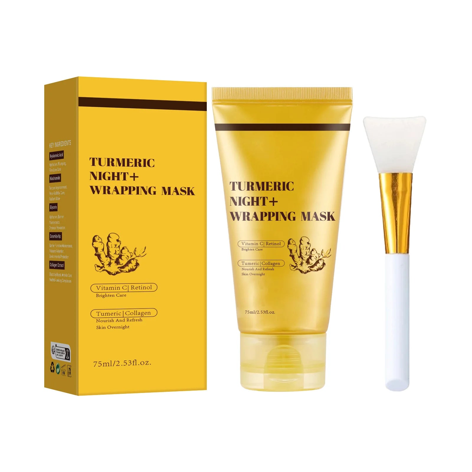 Kojic Acid Turmeric Night Wrapping Facial Mask