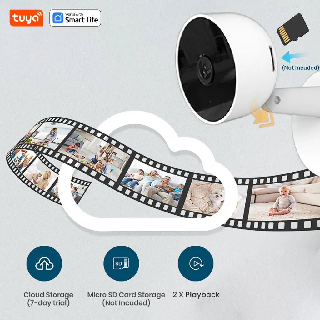 Tuya Smart 3MP HD Indoor Home Security Camera