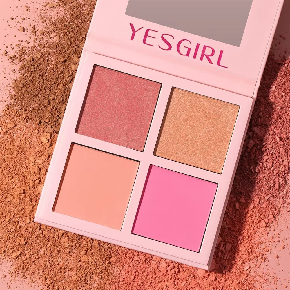 Four Color Matte Powder Blusher