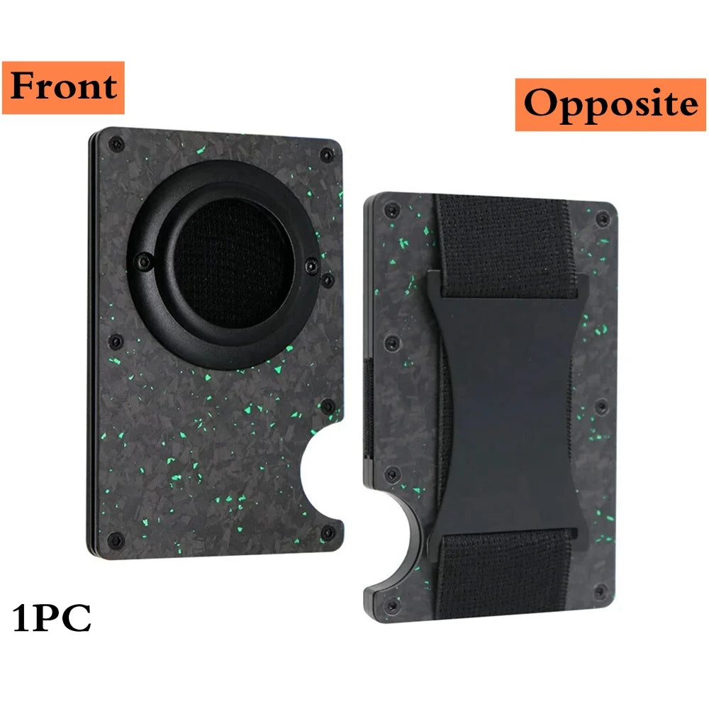 Minimalist Wallet with Airtag Holder and Money Clip