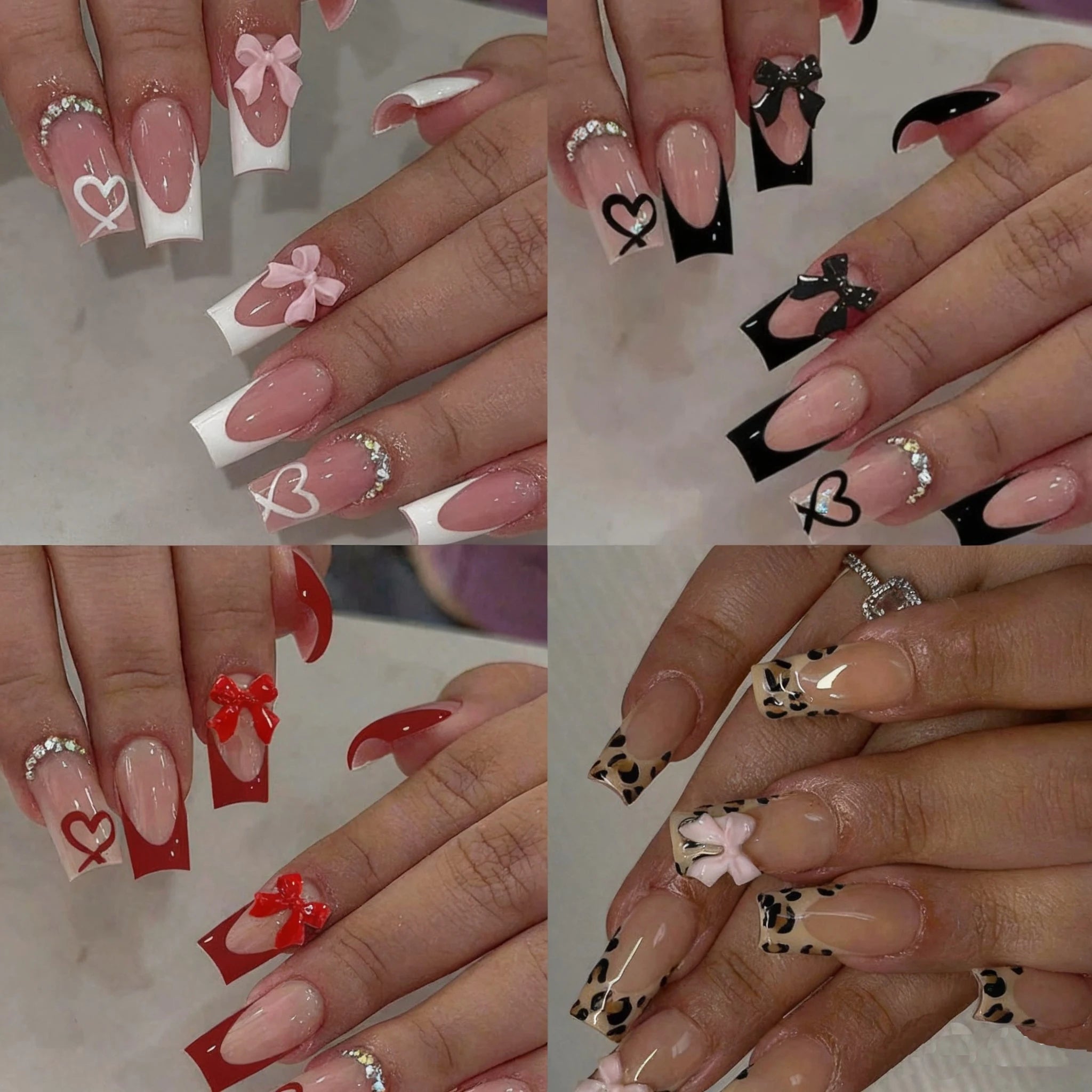 96PCS Medium Coffin Press On Nails