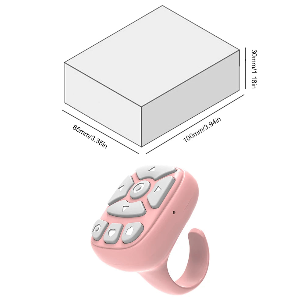 Fingertip Remote Scrolling Ring Wireless Bluetooth Remote Control