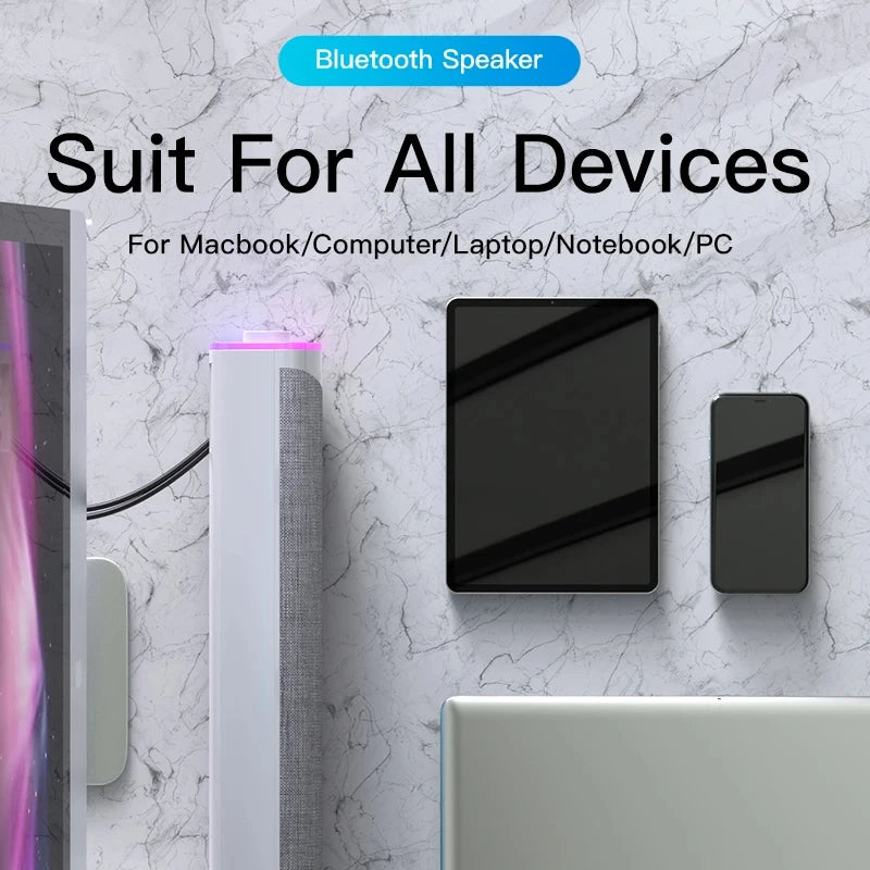 4D Computer Speaker Bar Stereo Sound Subwoofer Bluetooth Speaker