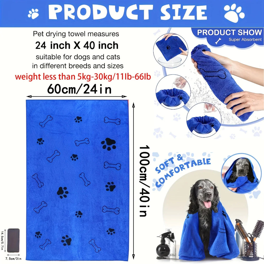 Quick-Drying Microfiber Dog Towels