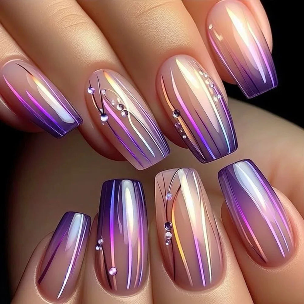 24pcs Simple Press on Nails