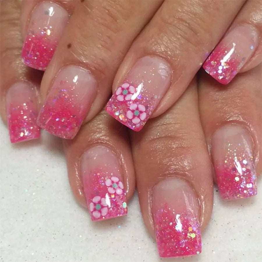 24pc Short Ballet Press on Nails