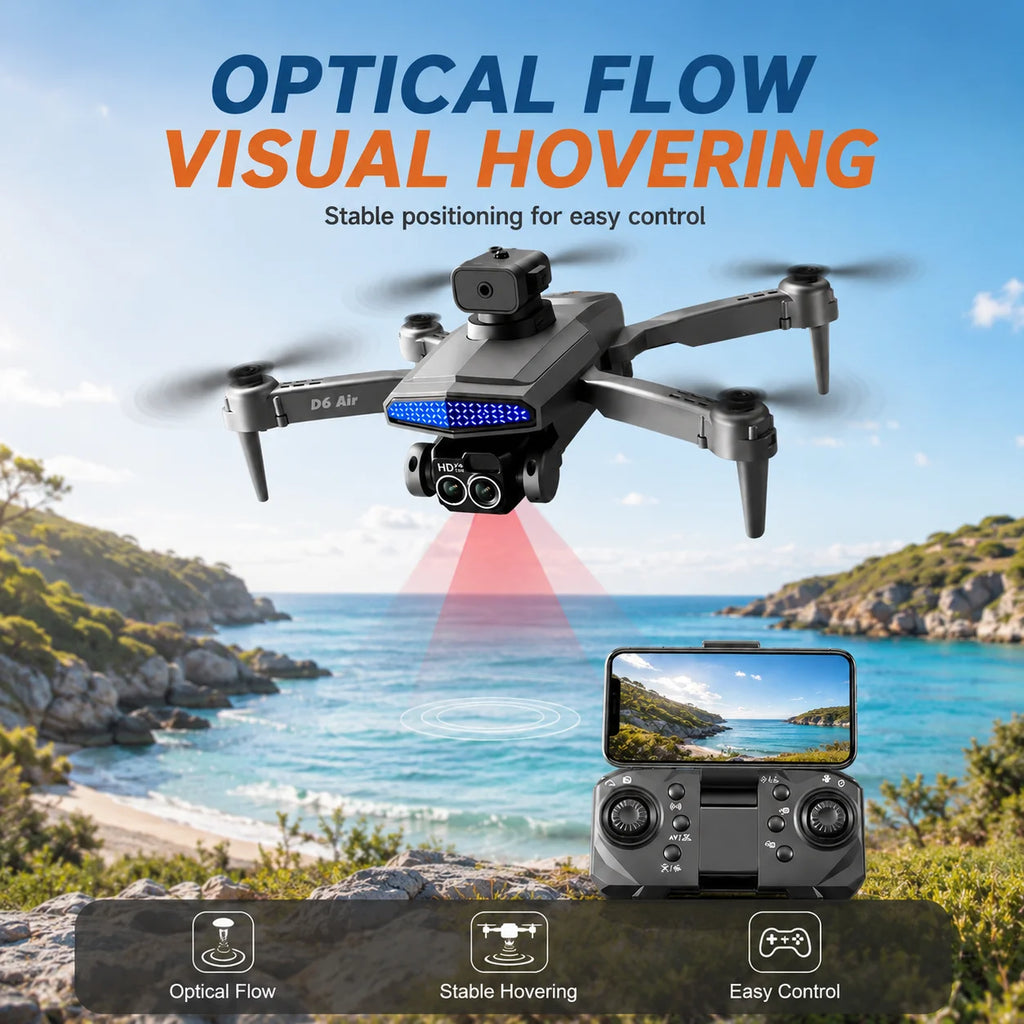 RC Drone Optical Flow Positioning Gesture Recognition 360° Roll Trajectory Flight