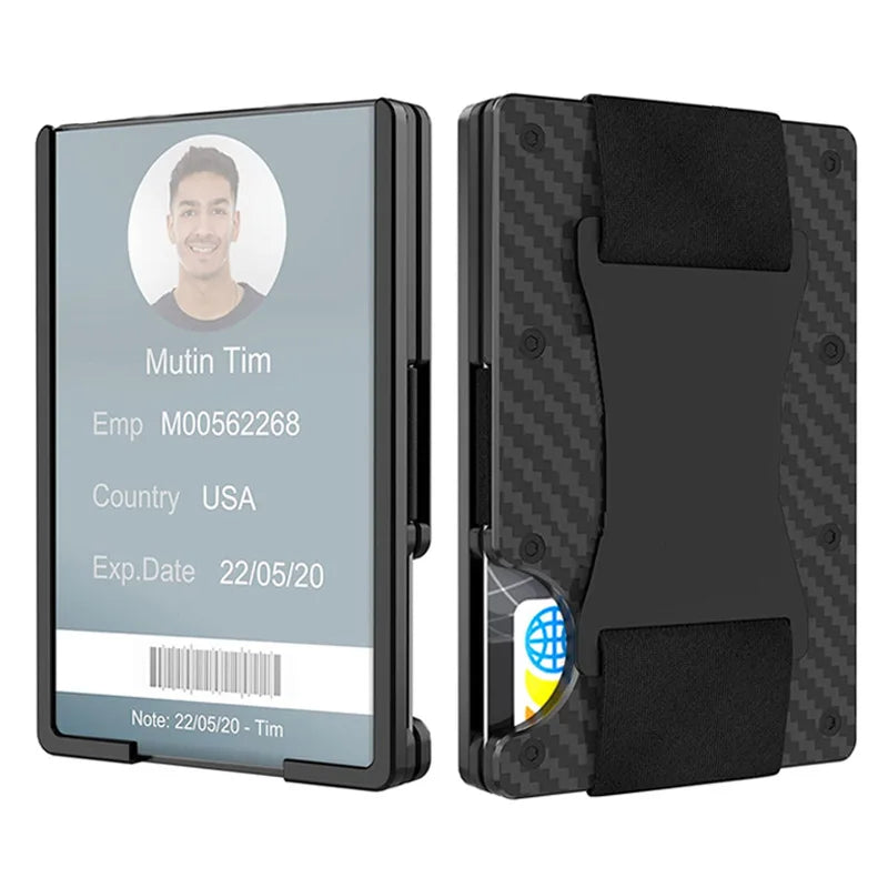 Minimalist Wallet with Airtag Holder and Money Clip