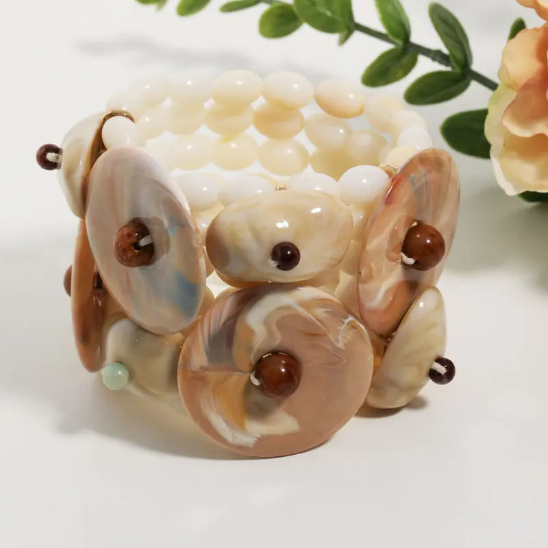 Statement Boho Beads Bracelet Set