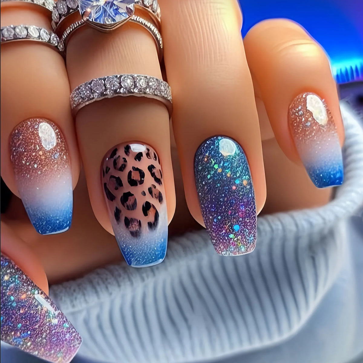Y2K Colorful Print Press On Nails
