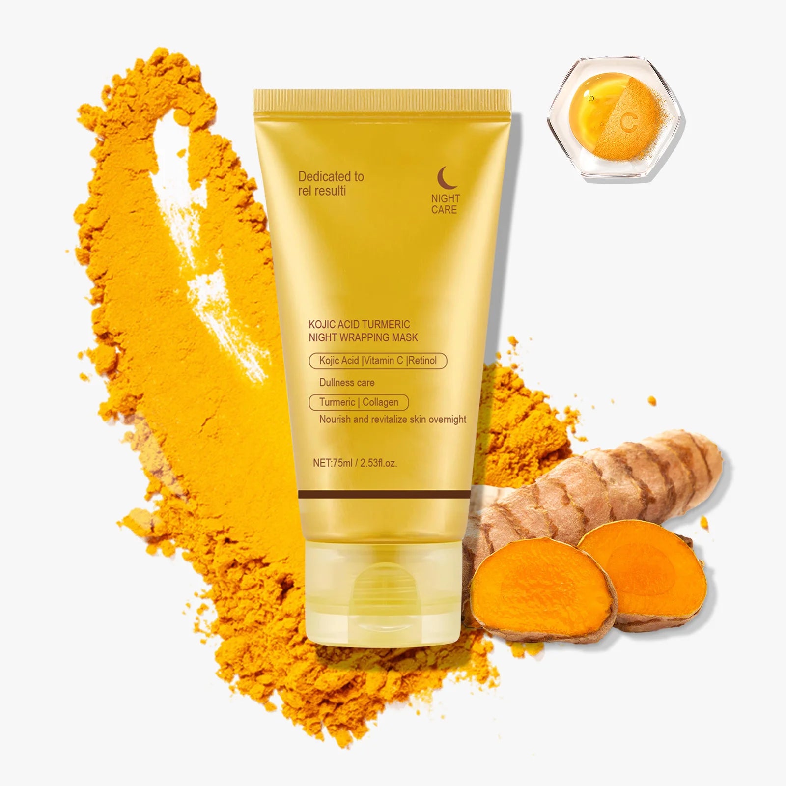 Kojic Acid Turmeric Night Wrapping Facial Mask