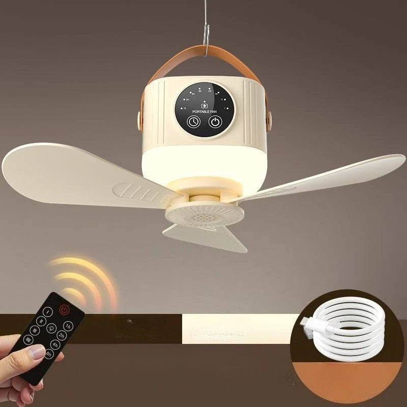 Wireless Portable Rechargeable Ceiling Fan
