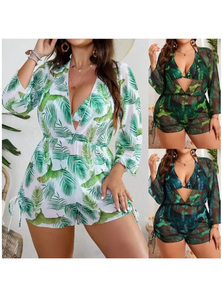 Plus Size High Waist Bikini