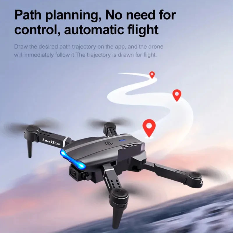 ZNLYRION Dual Camera FPV Drone Optical Flow Hover Foldable RC Quadcopter