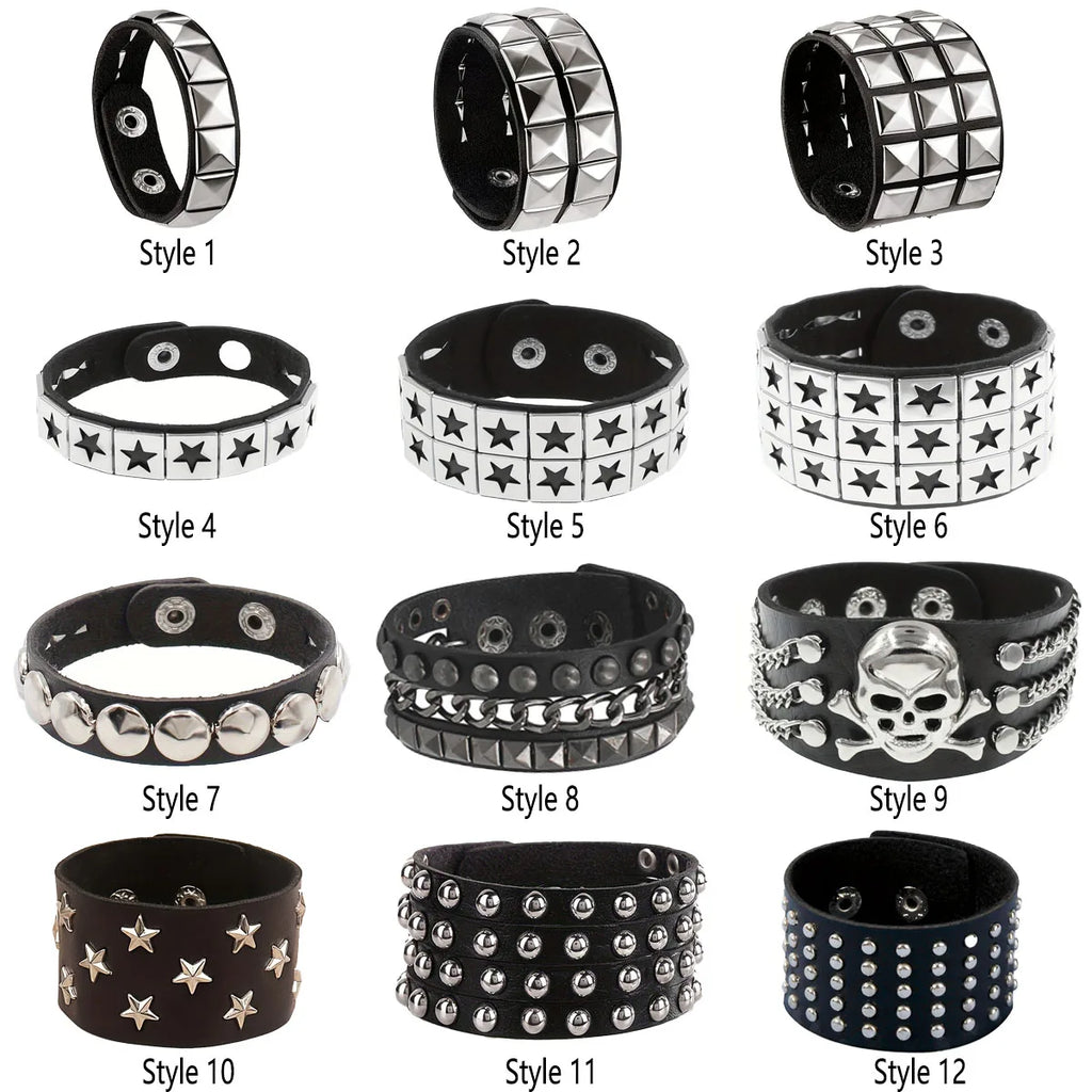Gothic Punk Retro Multi Chain Street Dance Bracelet