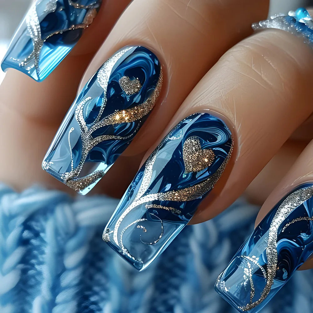 24pcs Simple Press on Nails