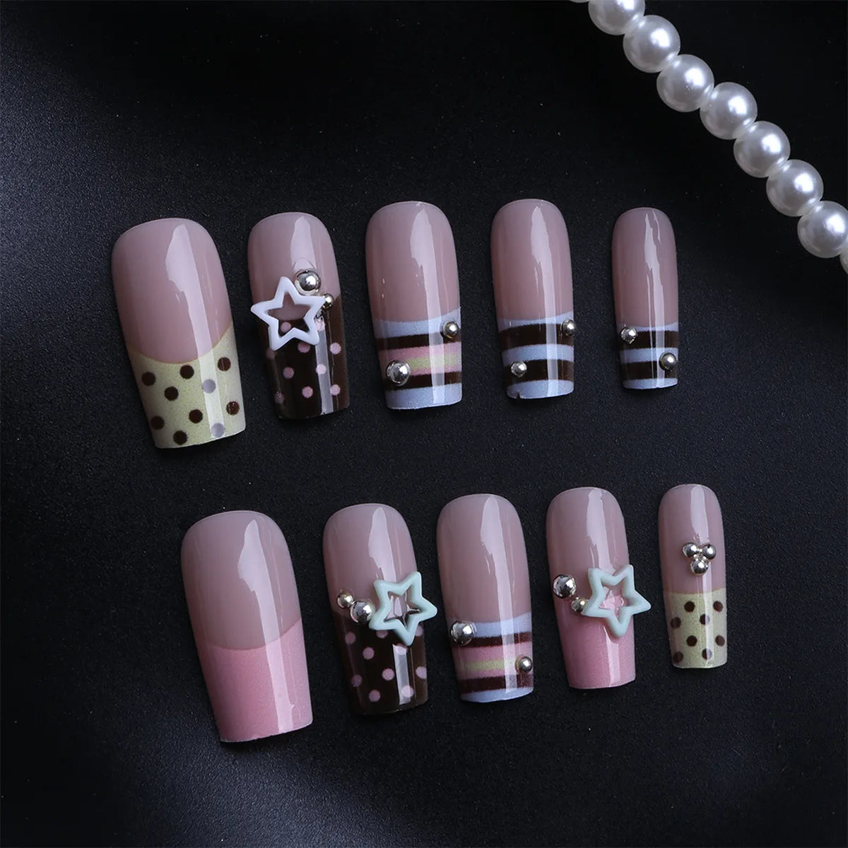 24pcs Y2K  Press On Nails