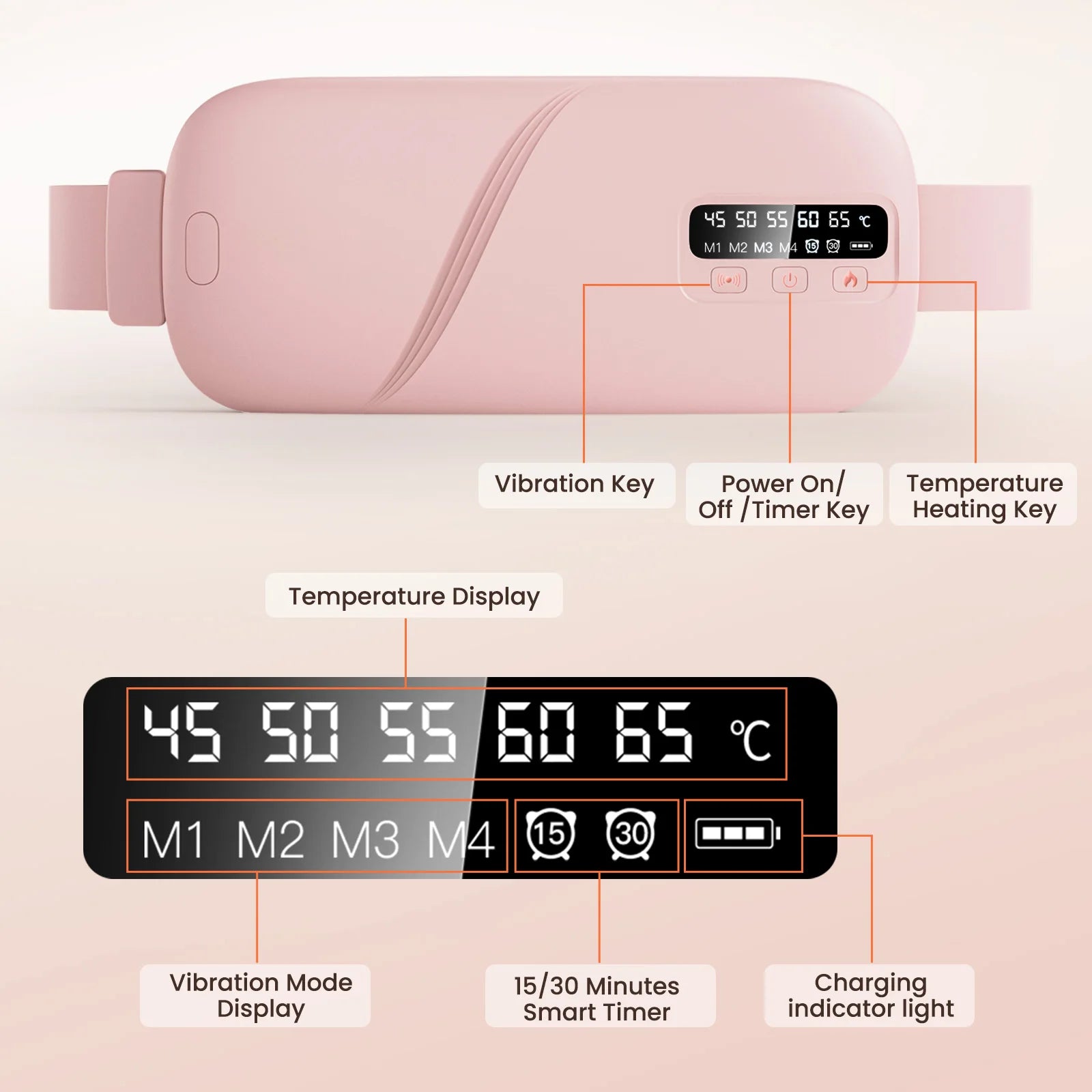 Abdominal Lumbar Warm Belt Massage Device