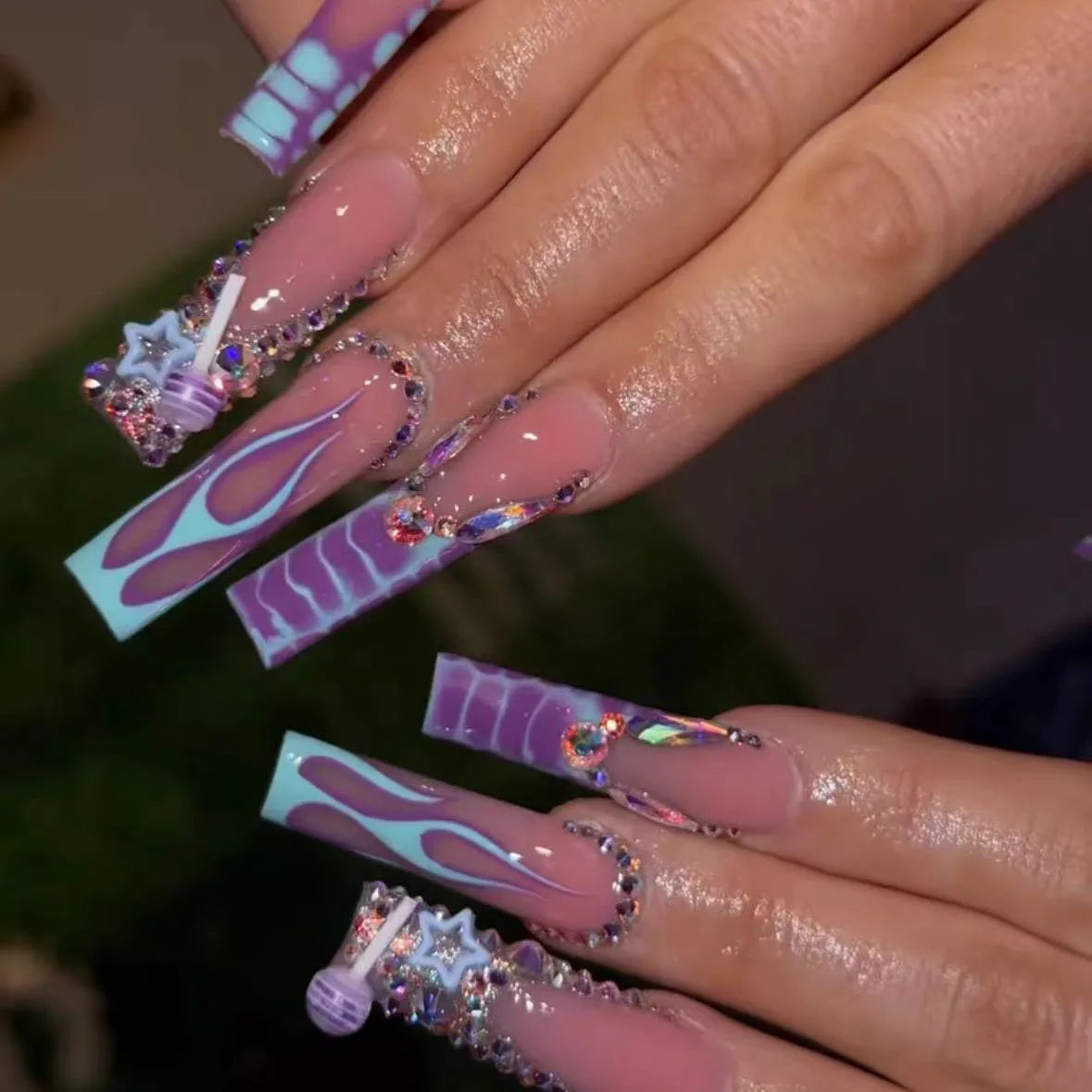 24pcs Extra Long Press on Nails