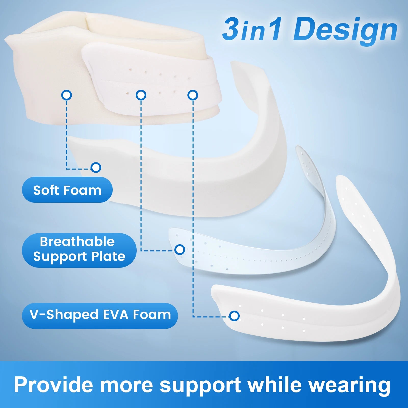 VELPEAU Neck Support Brace for Neck Pain