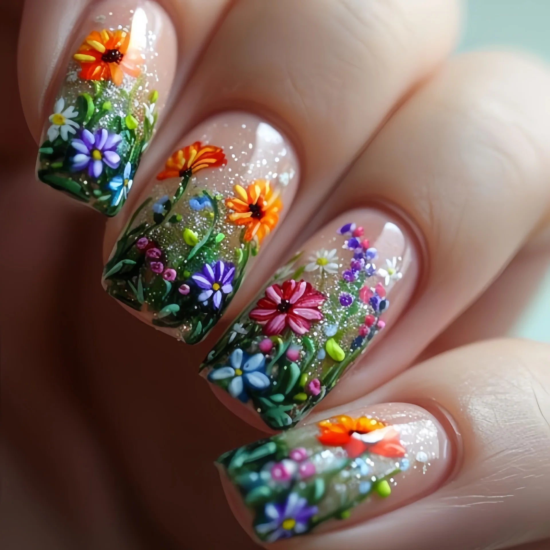 24pcs Simple Press on Nails