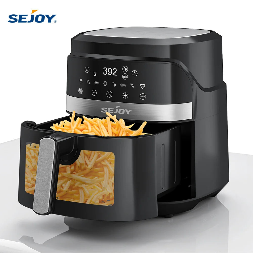 Sejoy Air Fryer 8-in-1,6 Quart Electric Hot Fryer Oven