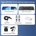 5MP Dash Cam Dual Lens Night Vision 12In DVR Rearview Mirror