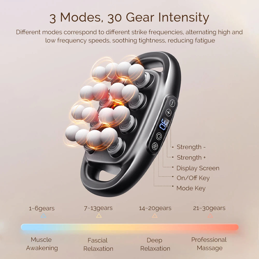 16-Head Fascia High-Frequency Vibration Body Massage Gun