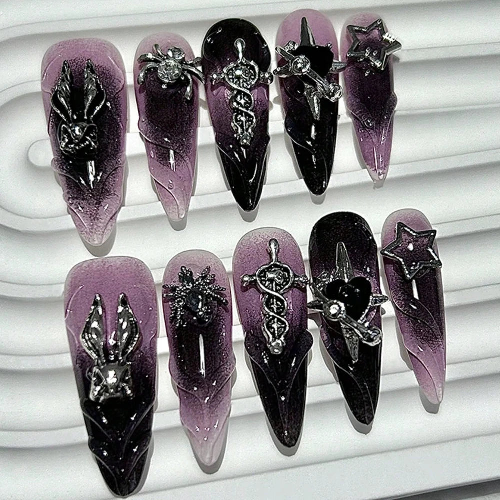10 Pieces Y2k Halloween Press On Nails