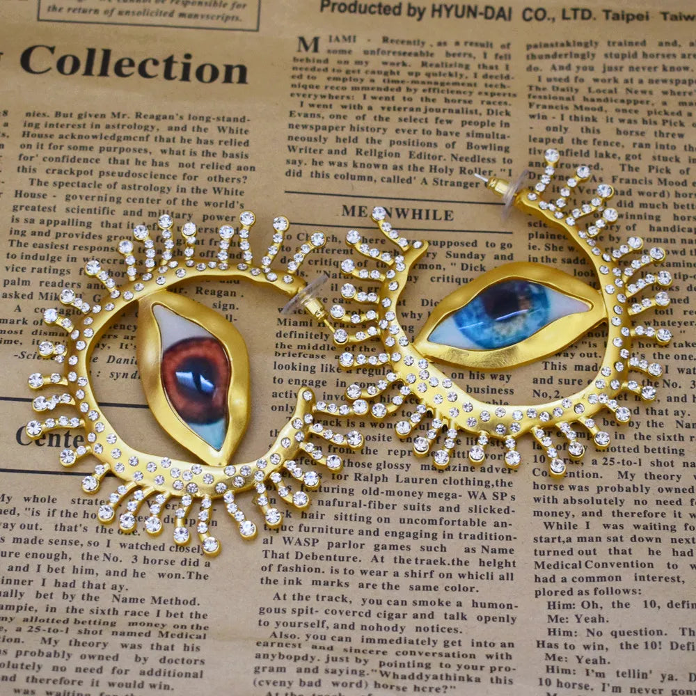 Baroque Style Vintage Big Eye Dangle Earrings